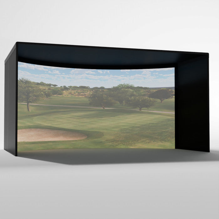 Curved Golf Simulator Enclosure Kit with Impact Screen