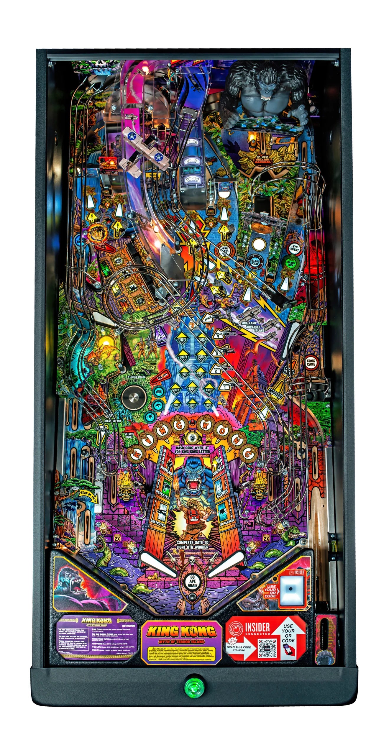 King Kong Terror Island Pinball Machine Stern