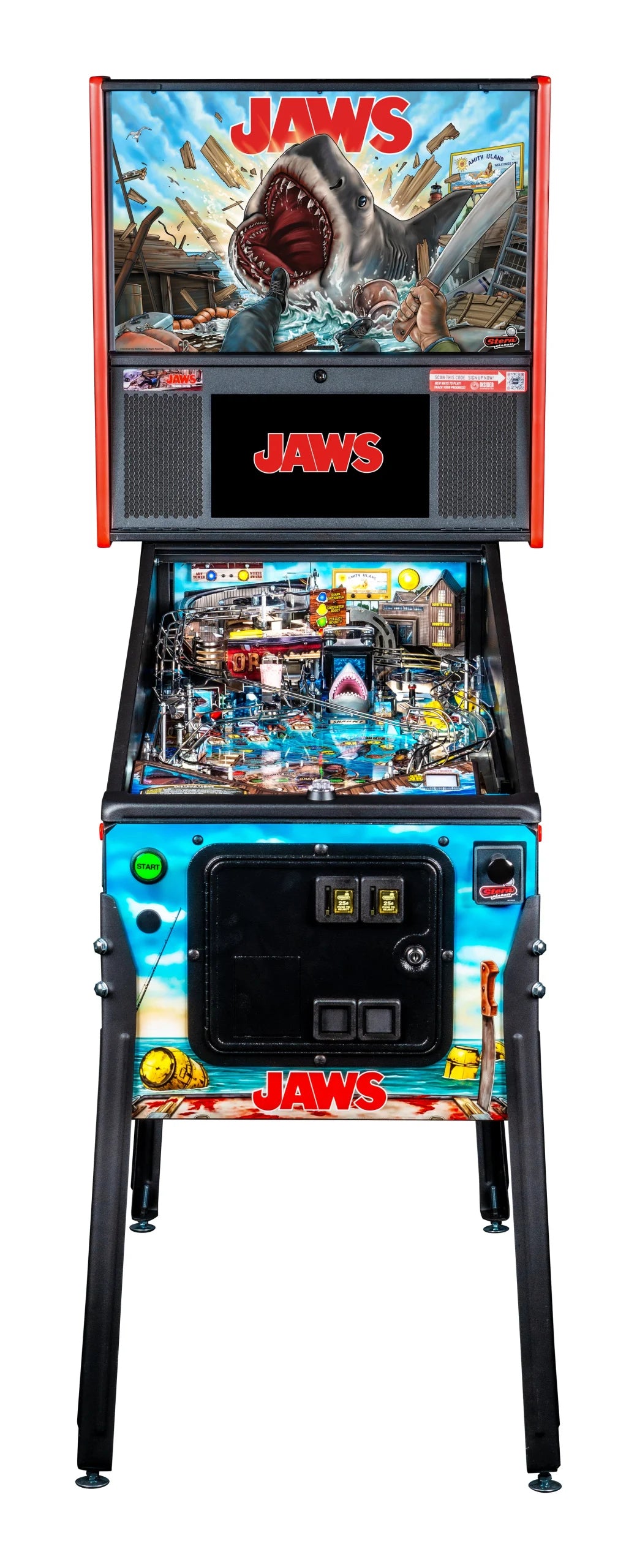 JAWS Pinball Machine Stern Pro Premium LE