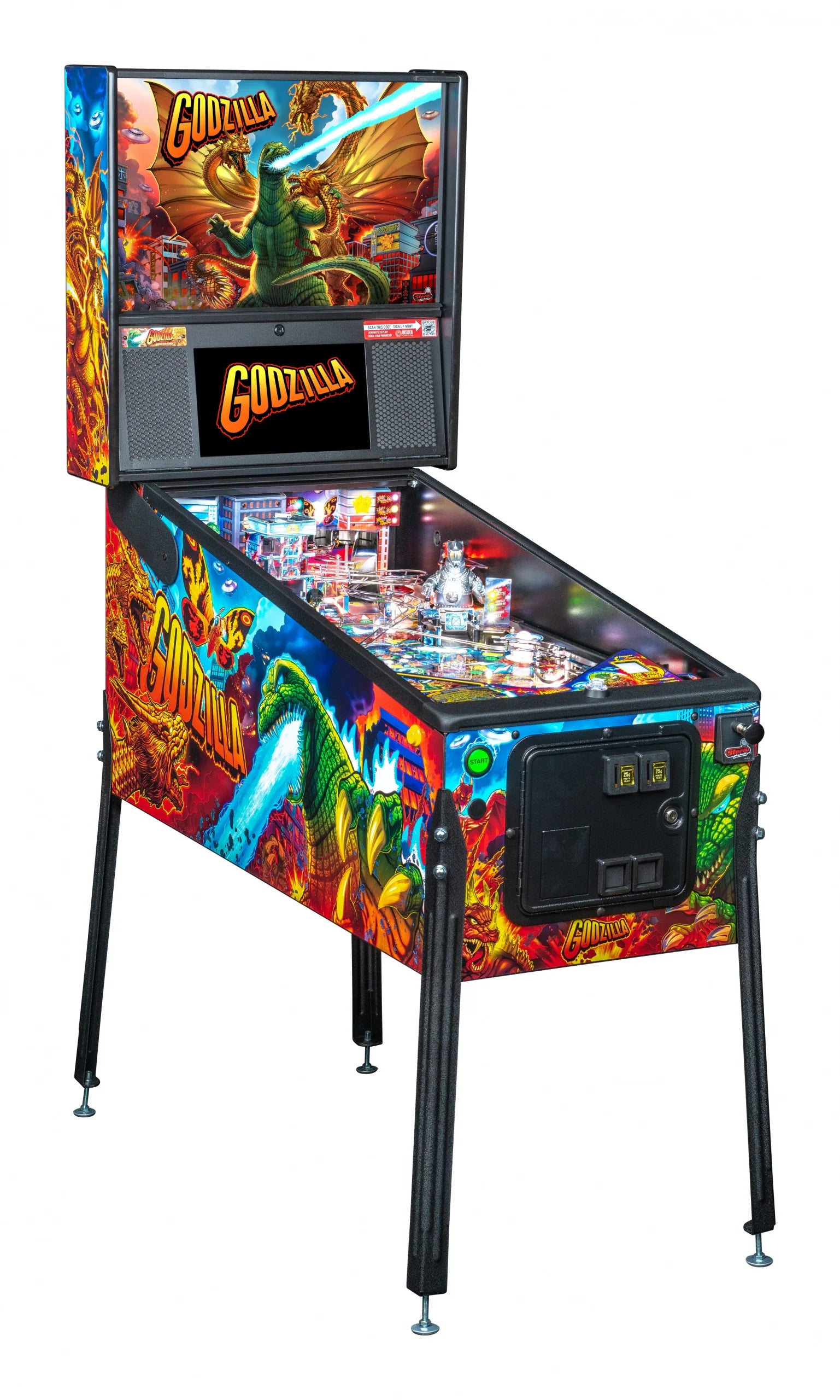 Godzilla Pinball Machine Stern Arcade Game