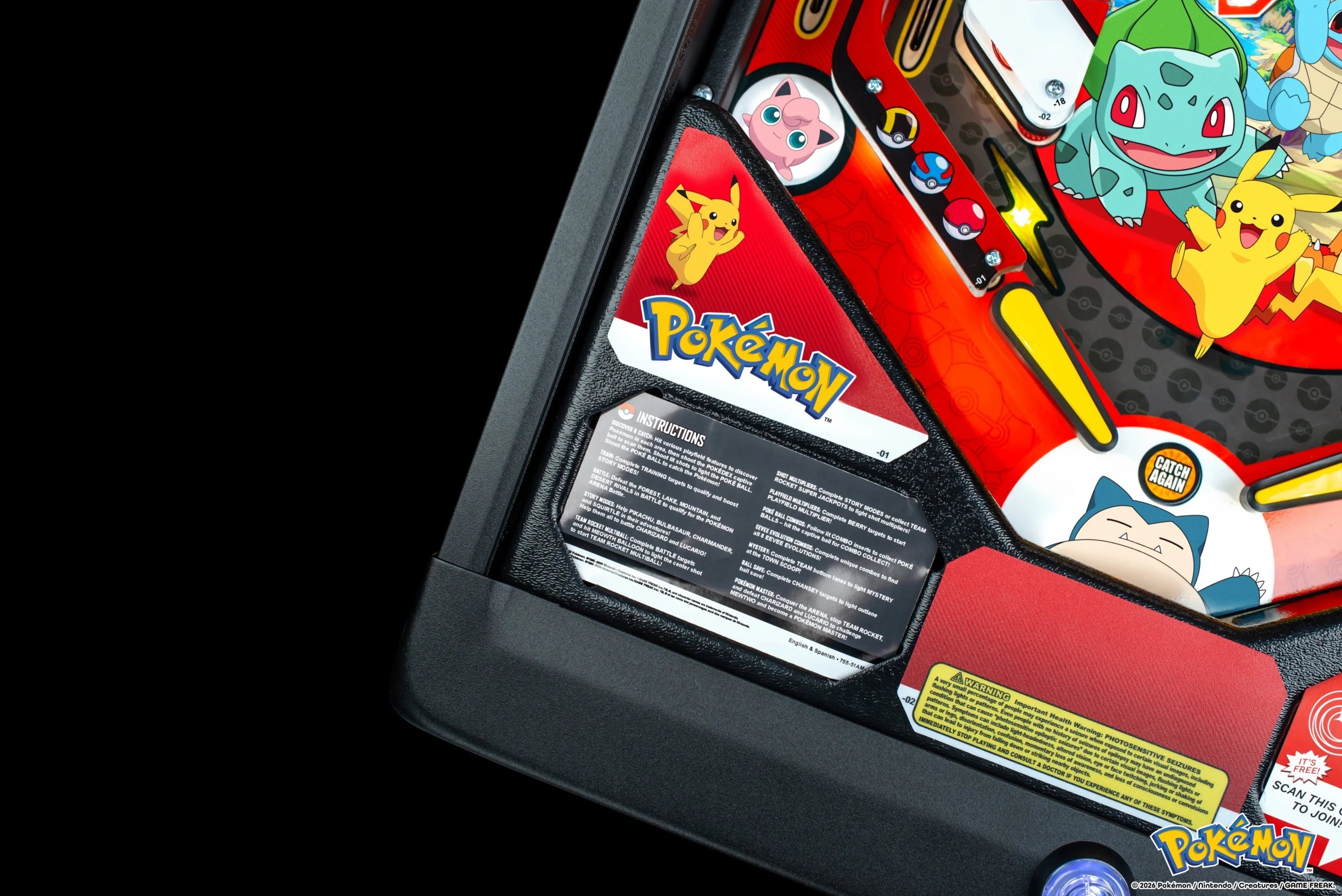 Pokémon Pinball Machine Stern Pro Premium LE