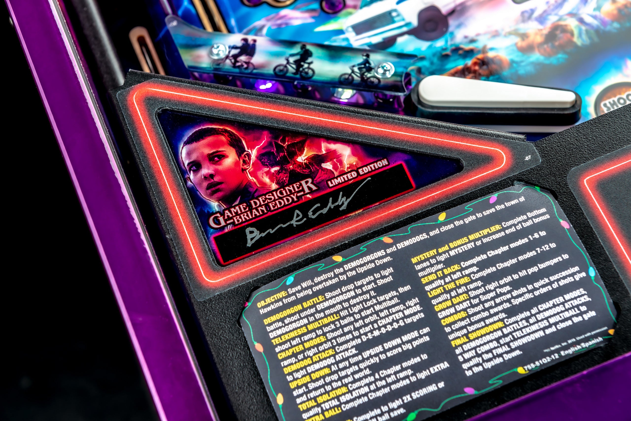 Stranger Things Pinball Machine Stern Pro Premium LE