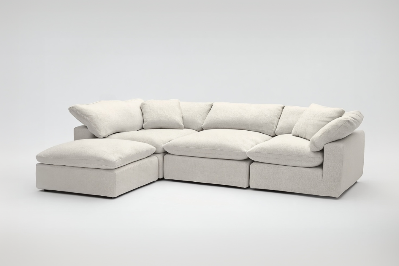 Soulfa 4-Cube Modular Sectional Chaise