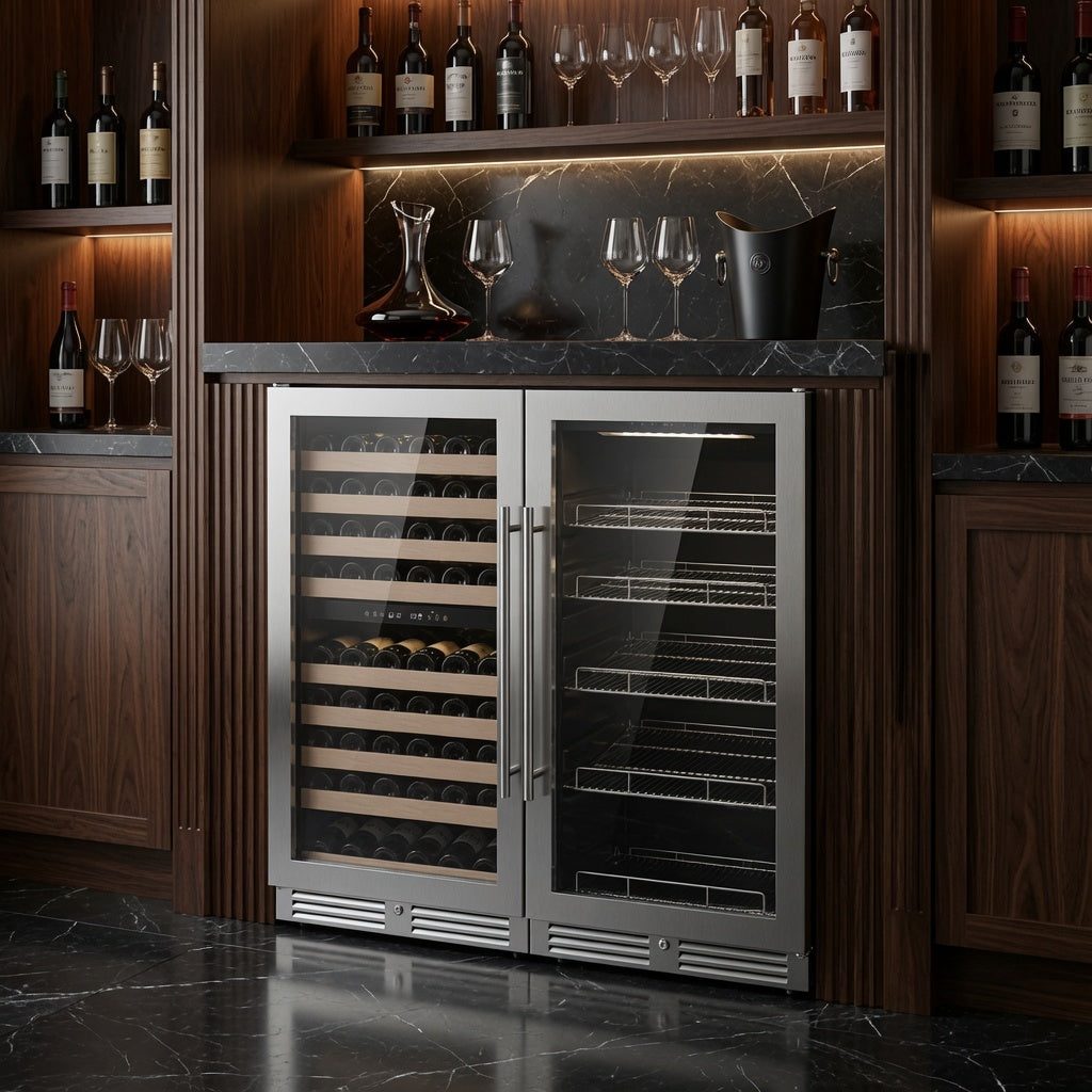 47-Inch Upright Triple-Zone Wine & Beverage Cente