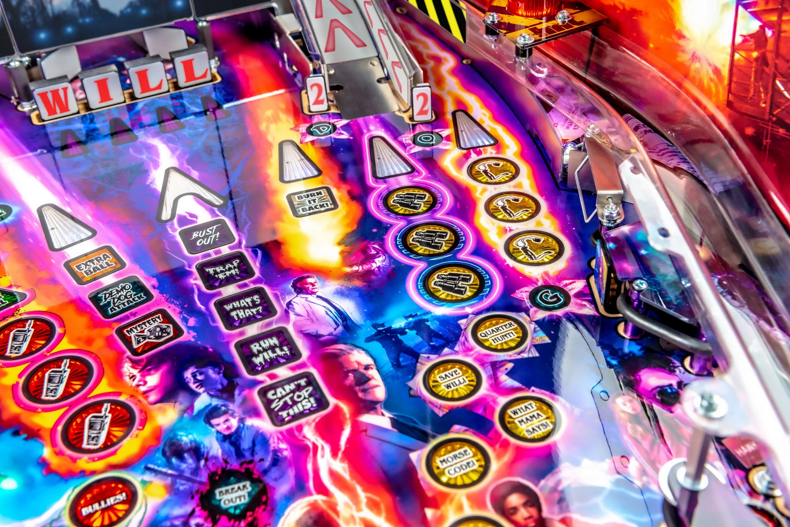 Stranger Things Pinball Machine Stern Pro Premium LE
