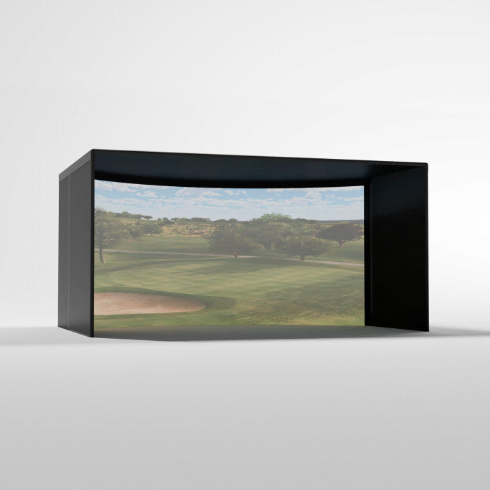 Curved Golf Simulator Enclosure Kit with Impact Screen