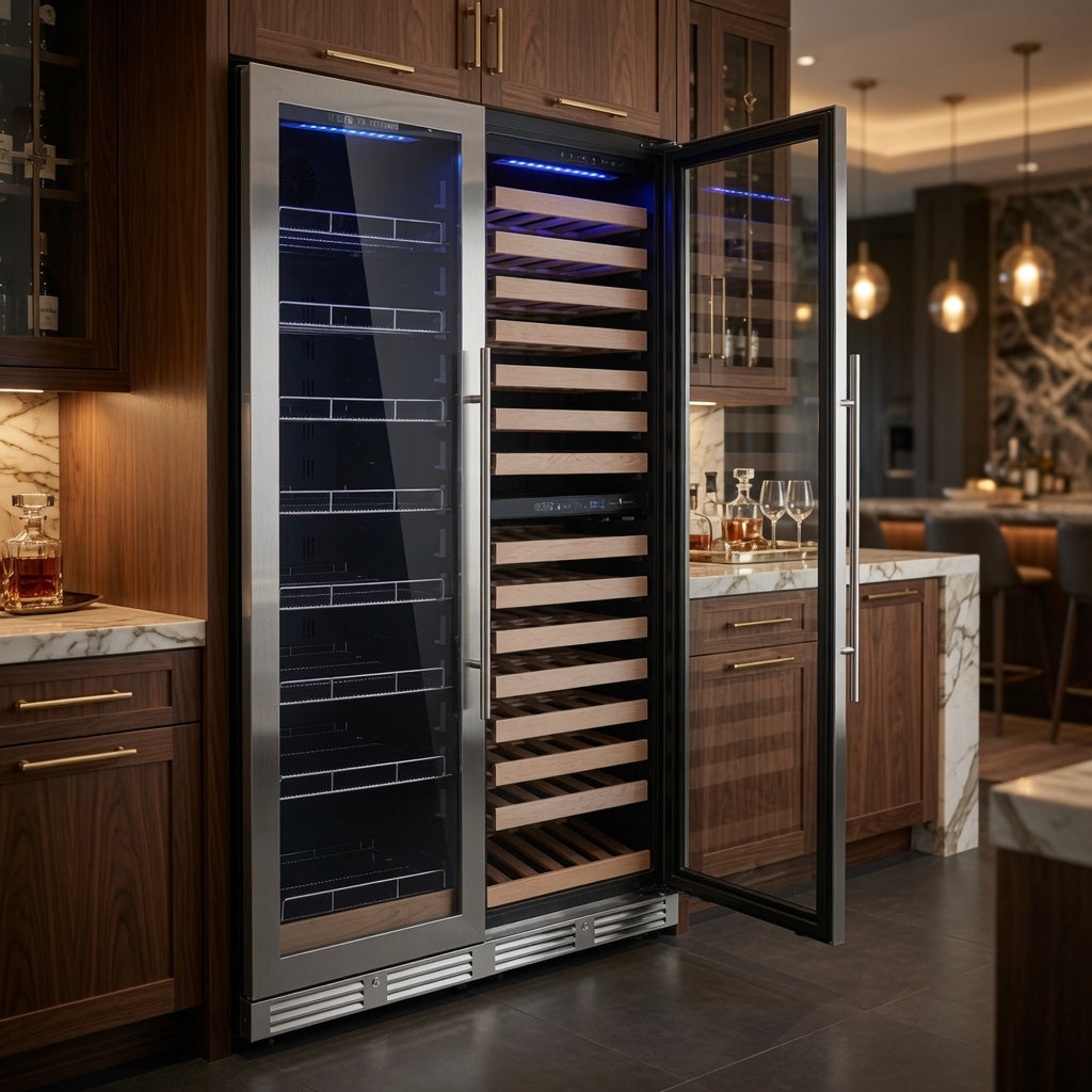 72-Inch Upright Triple-Zone Wine & Beverage Center