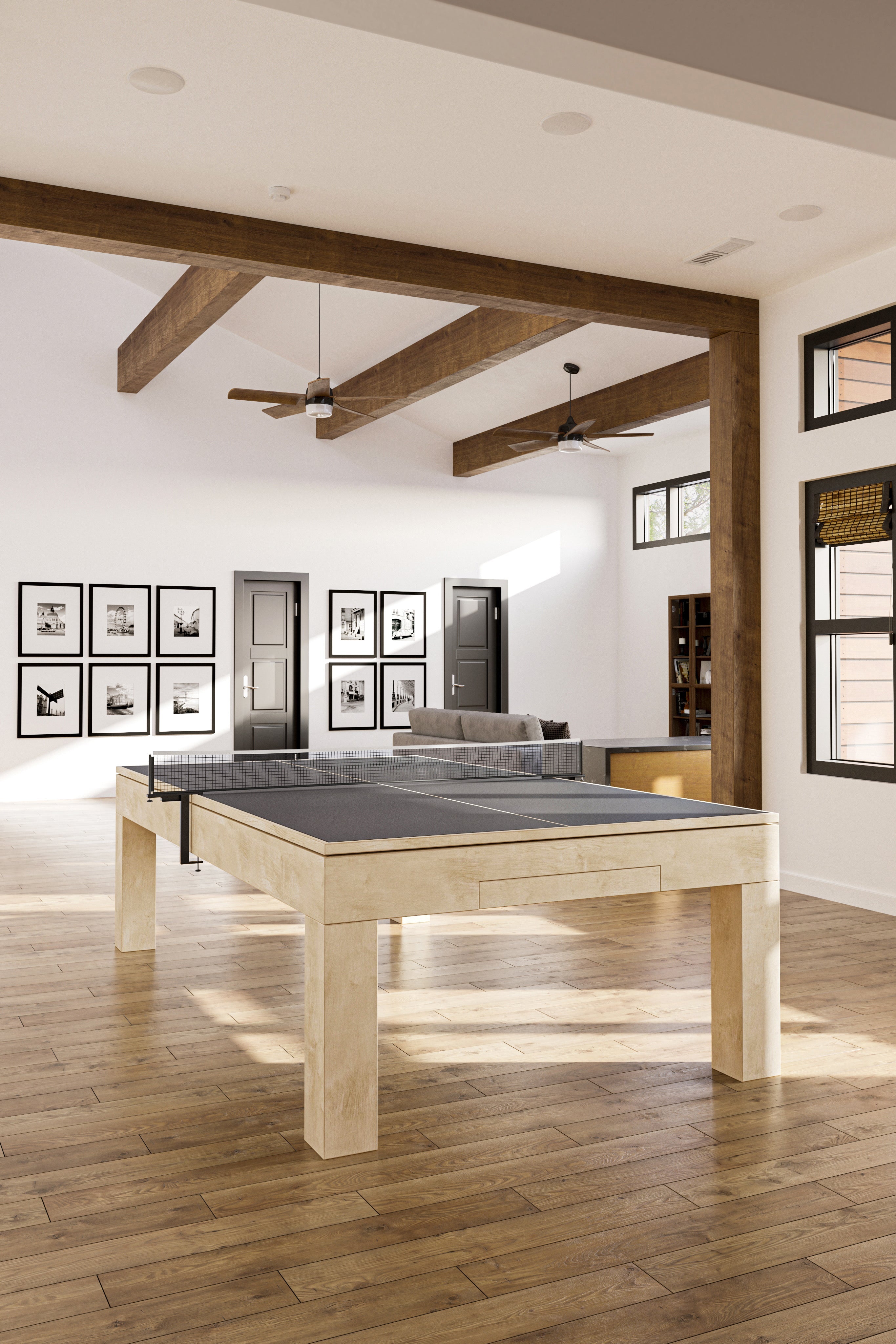 Morali The Modern Pool Table M1 Oak Wood