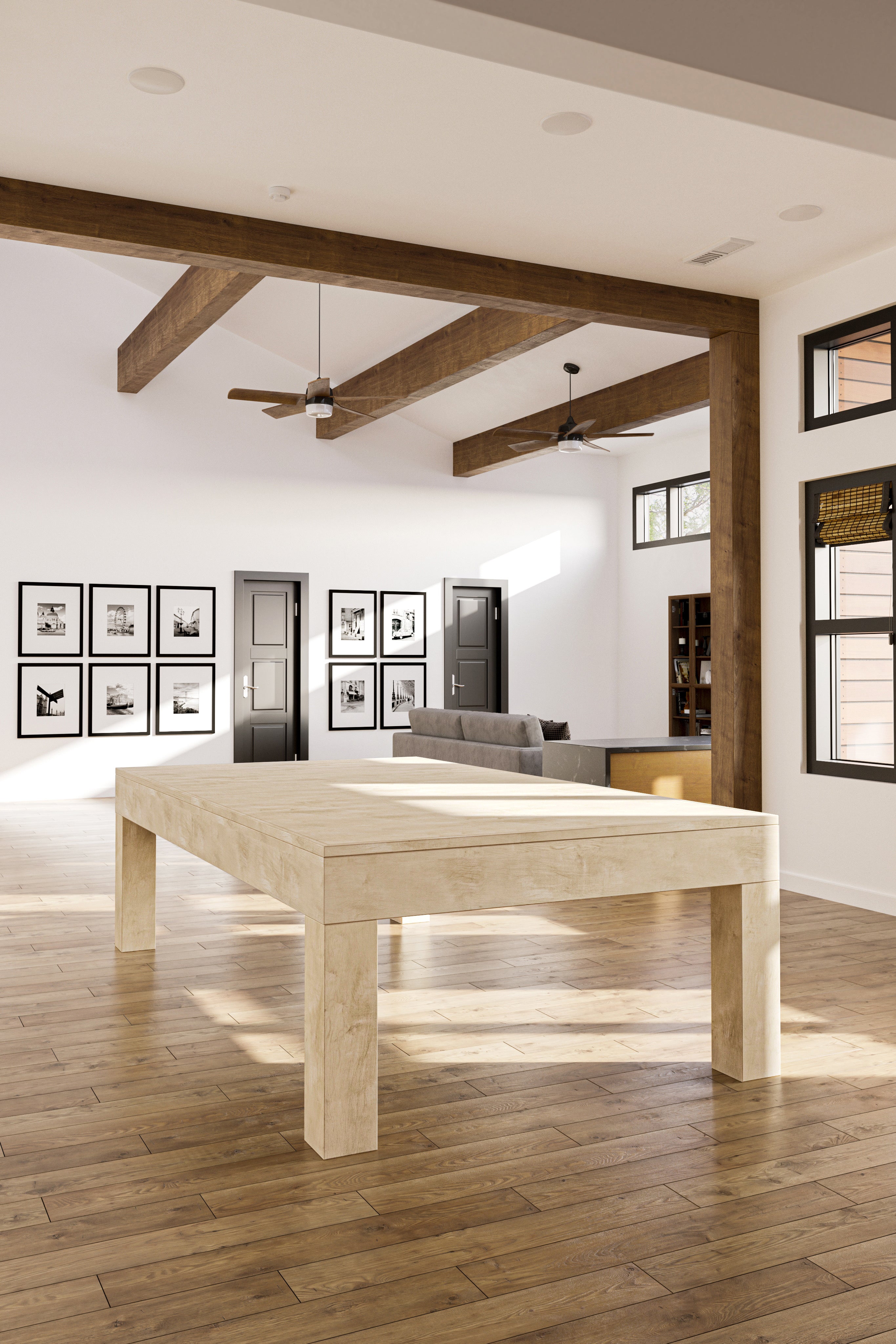 Morali The Modern Pool Table M1 Oak Wood