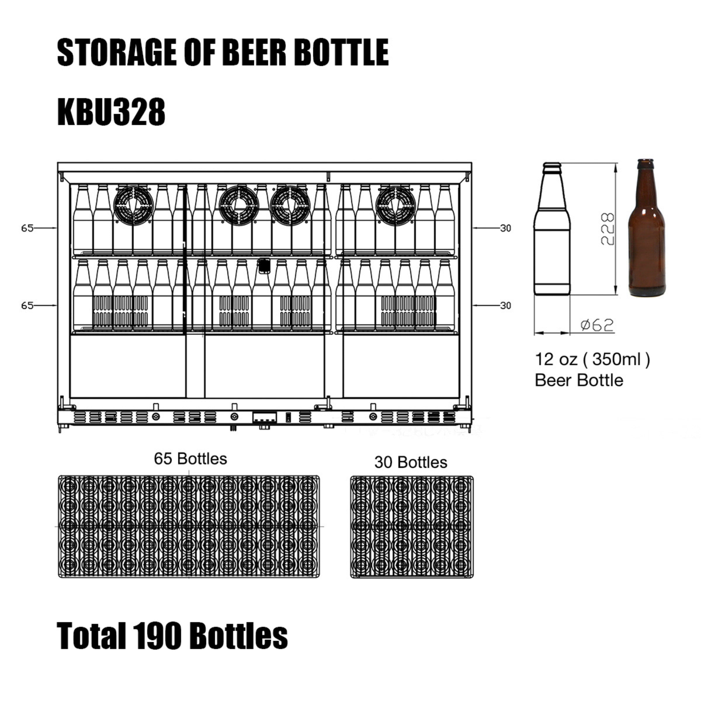 53-Inch Outdoor Beverage Refrigerator