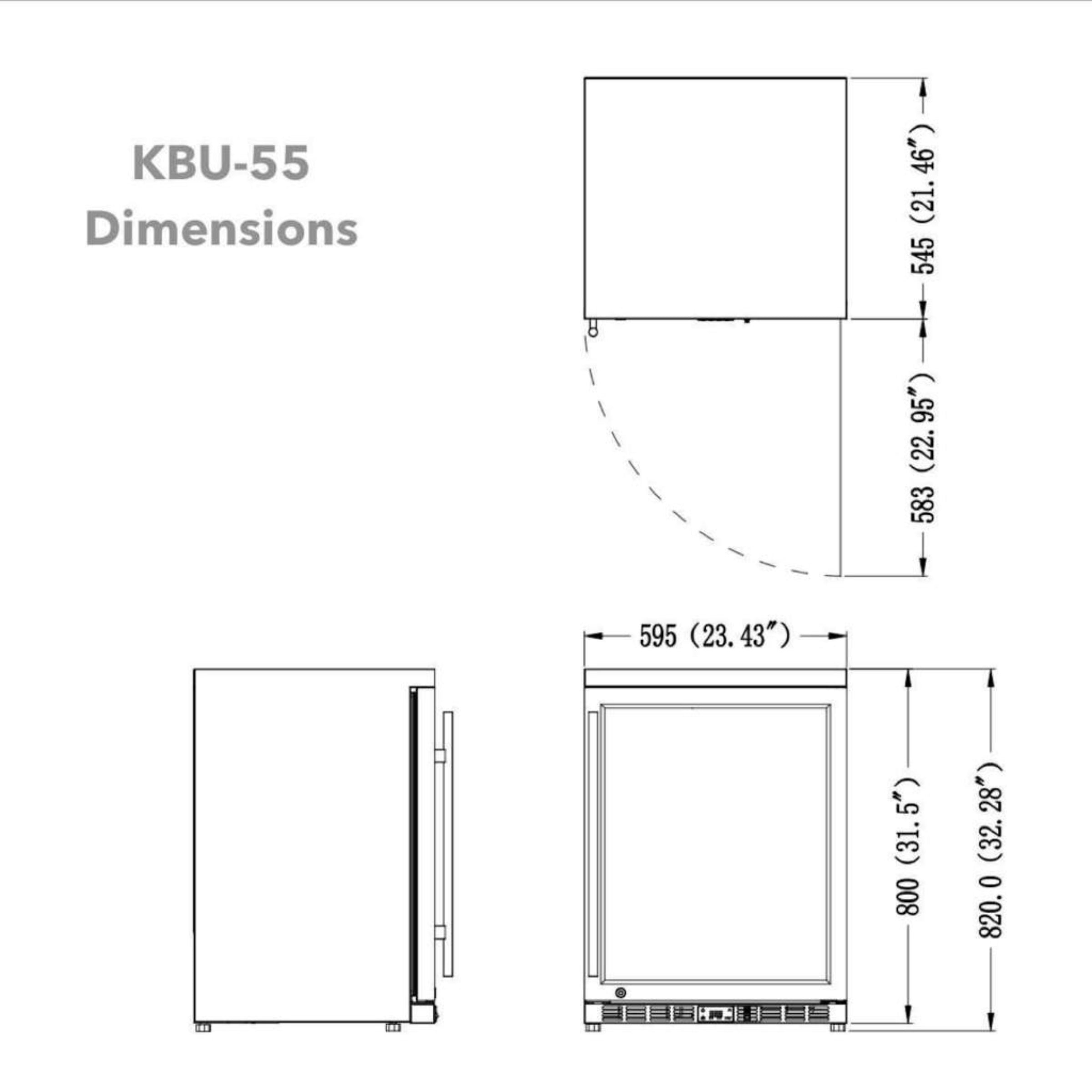 24-Inch Outdoor Beverage Refrigerator