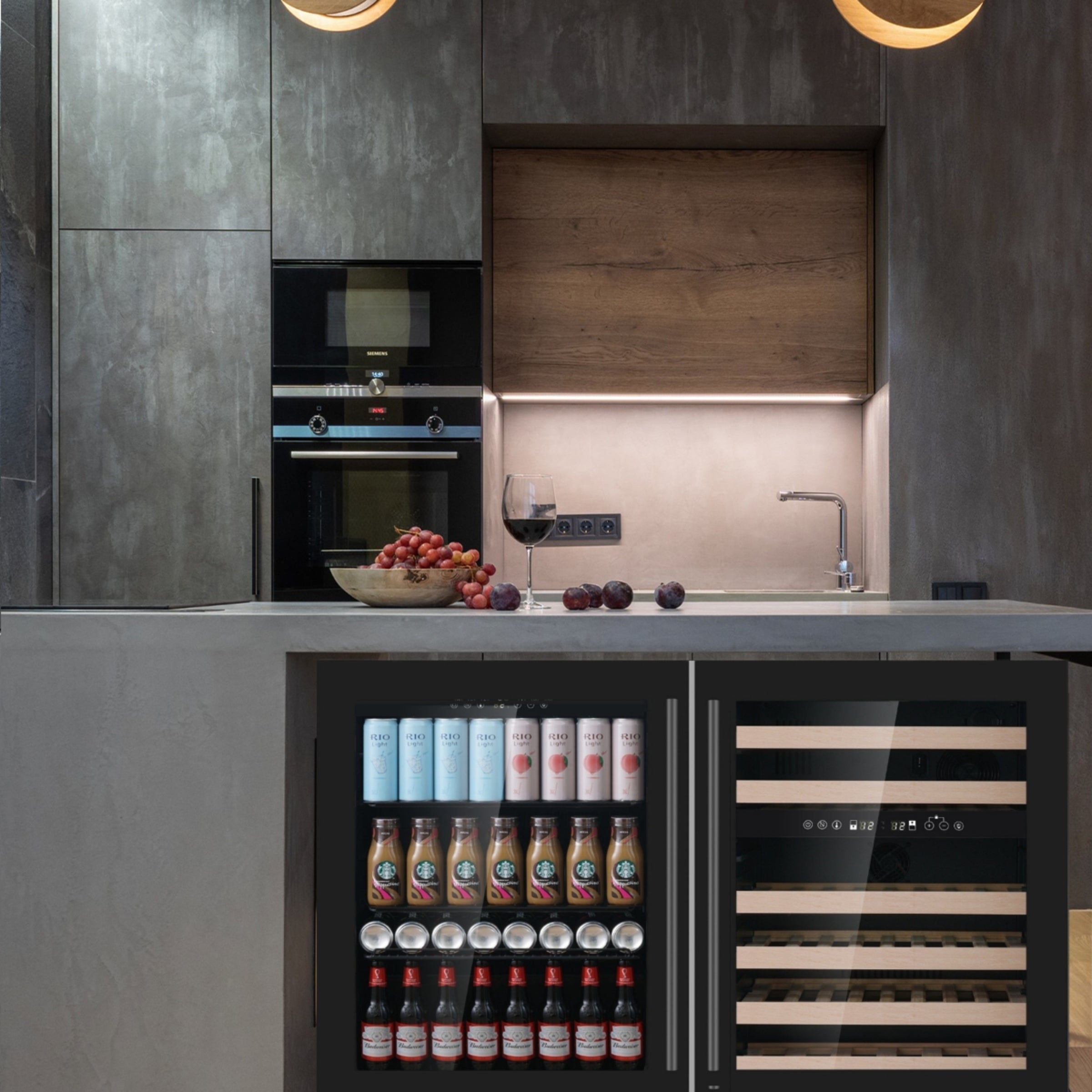 48-Inch Triple-Zone Wine & Beverage Center