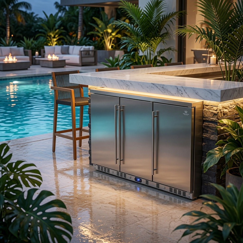 53-Inch Outdoor Beverage Refrigerator