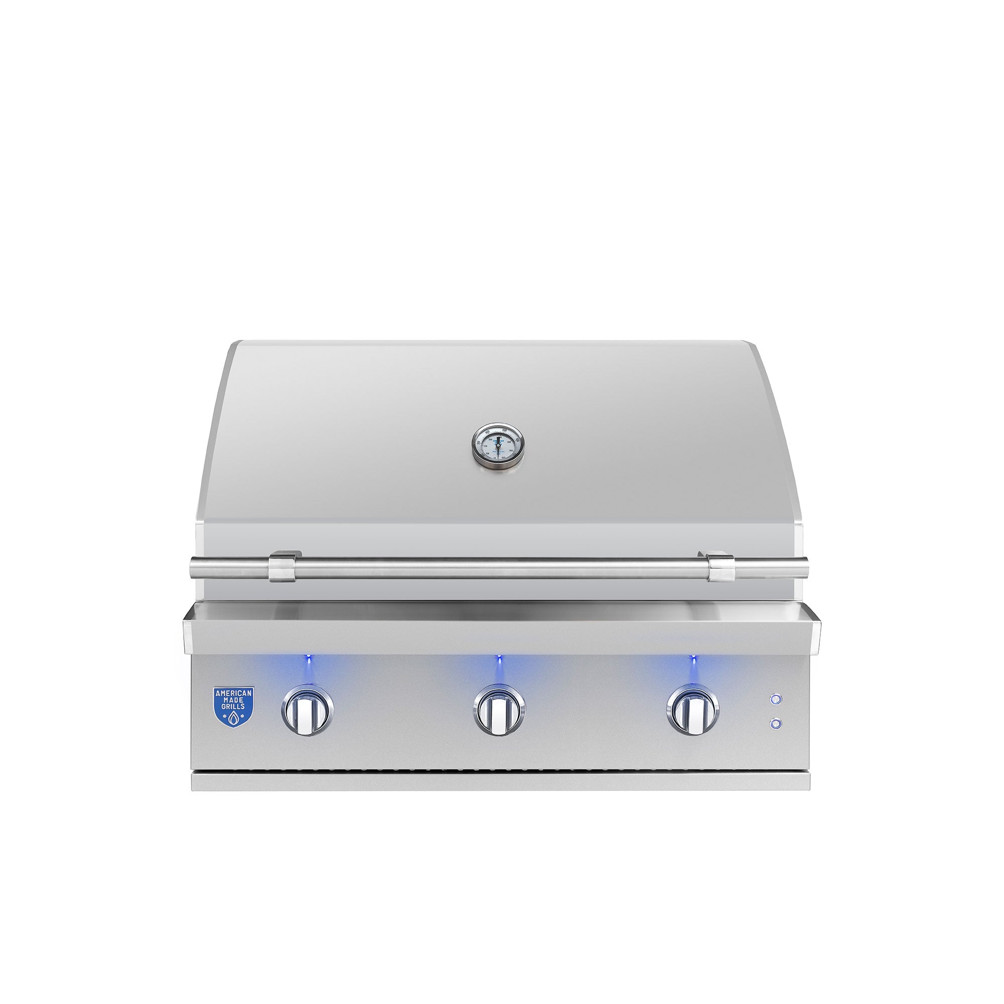 Atlas 36" Built-In Grill, closed hood, front view