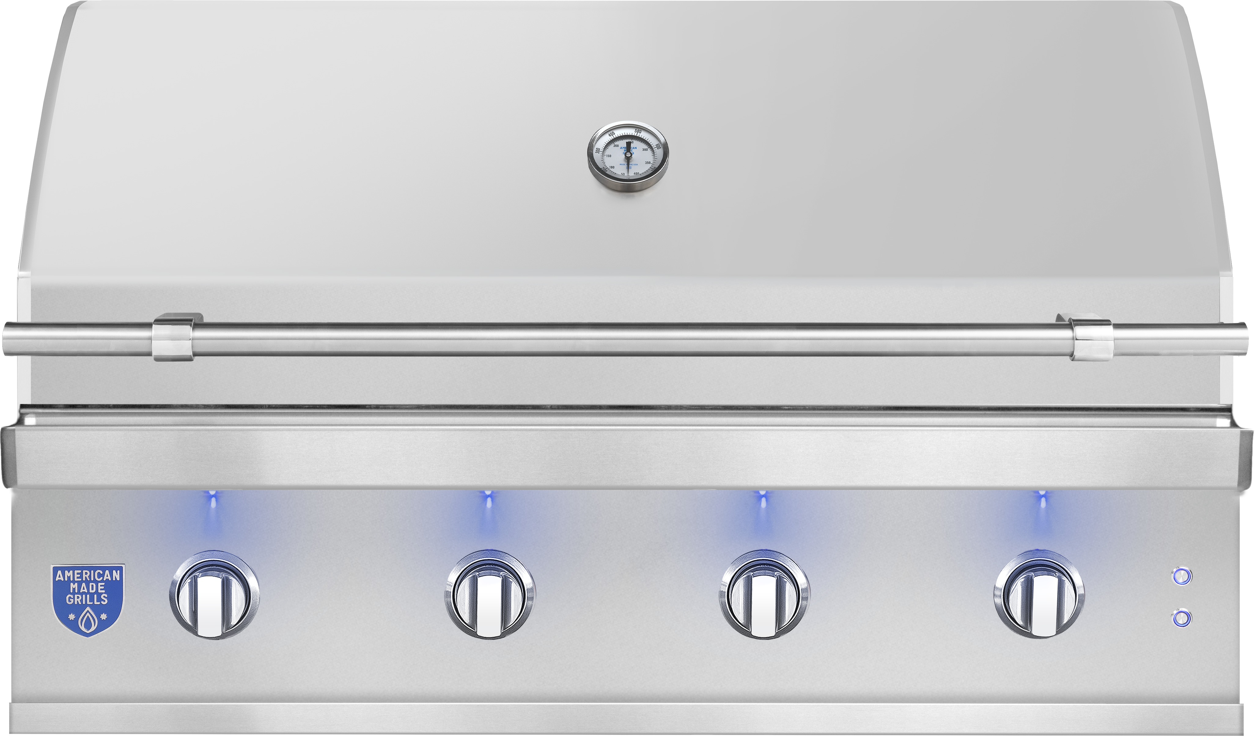Atlas 42" Built-In Grill, closed hood, front view