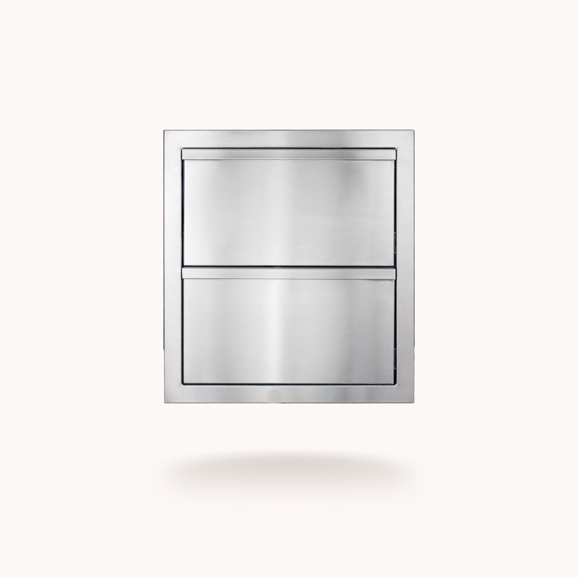 18 inch Deluxe 2-Drawer unit, closed front view