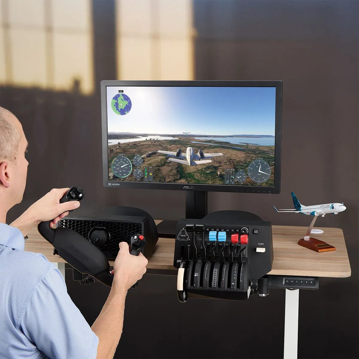 Honeycomb Alpha LITE Yoke & Bravo Throttle Set