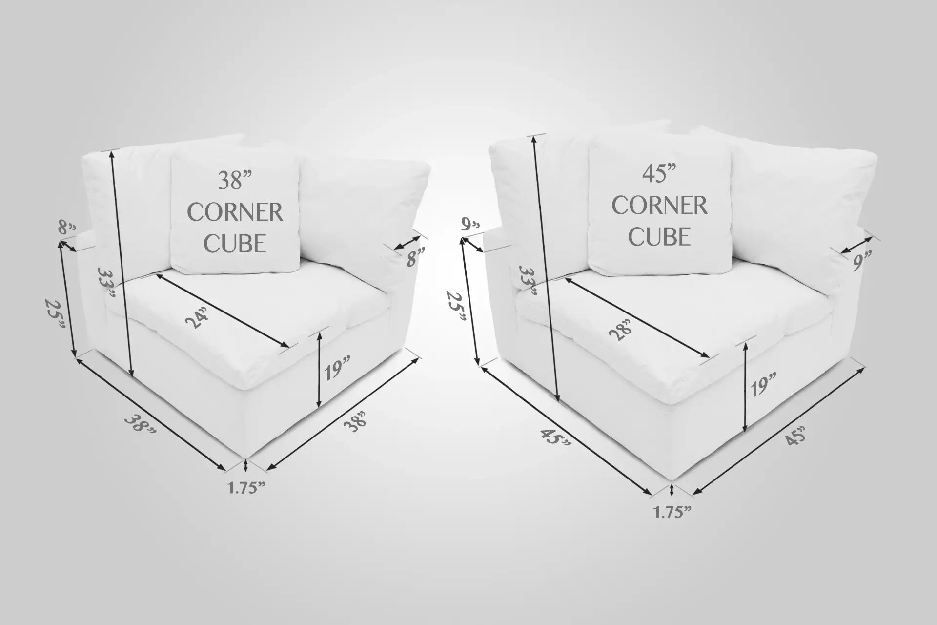 Soulfa 2-Cube Loveseat
