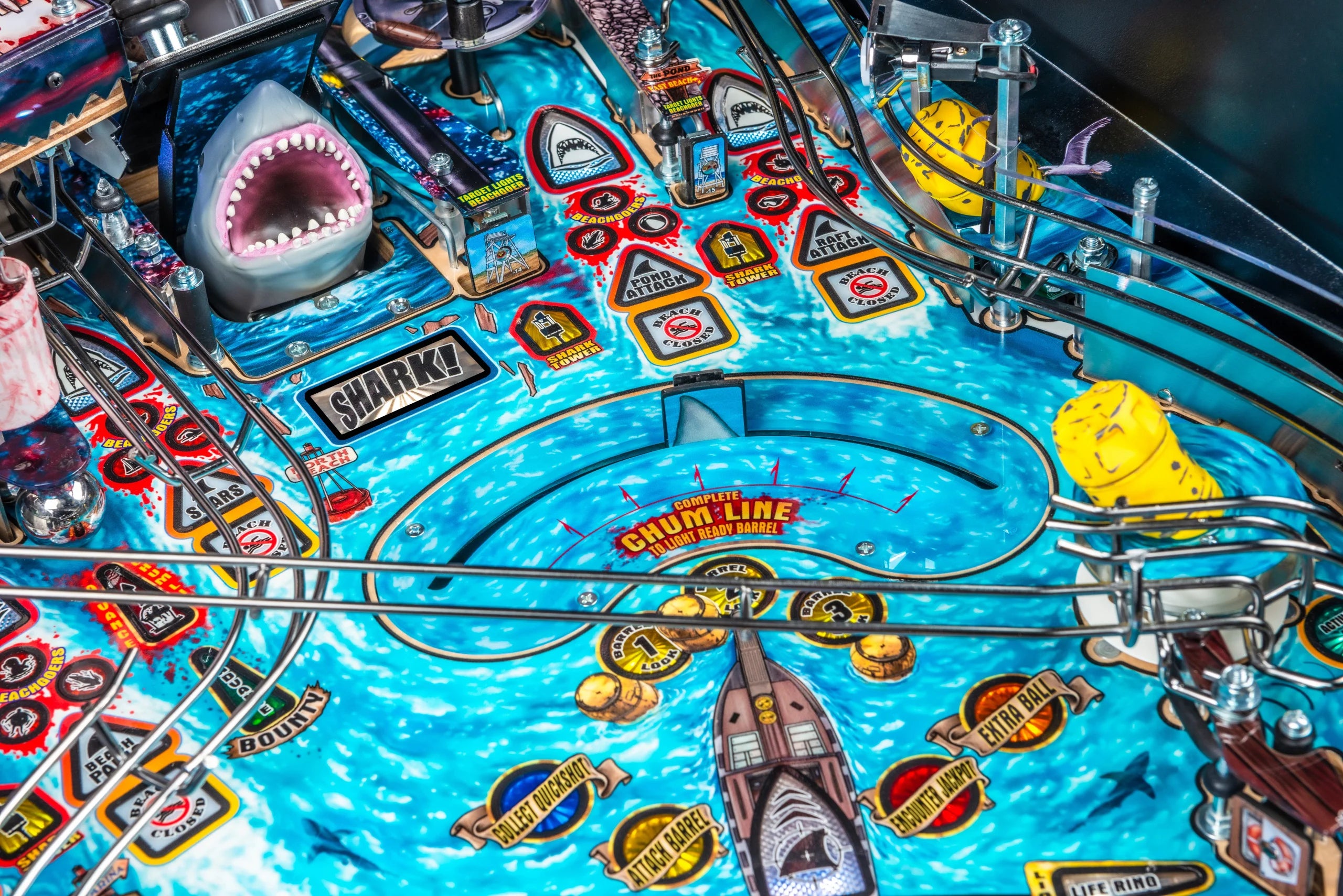 JAWS Pinball Machine Stern Pro Premium LE