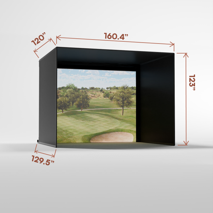 Pro Golf Simulator Enclosure Kit with Impact Screen