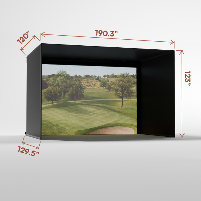 Pro Golf Simulator Enclosure Kit with Impact Screen