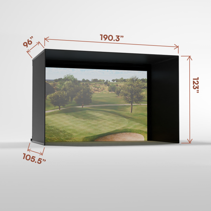 Pro Golf Simulator Enclosure Kit with Impact Screen