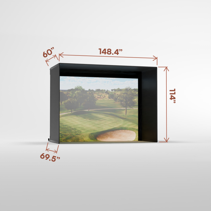 Pro Golf Simulator Enclosure Kit with Impact Screen