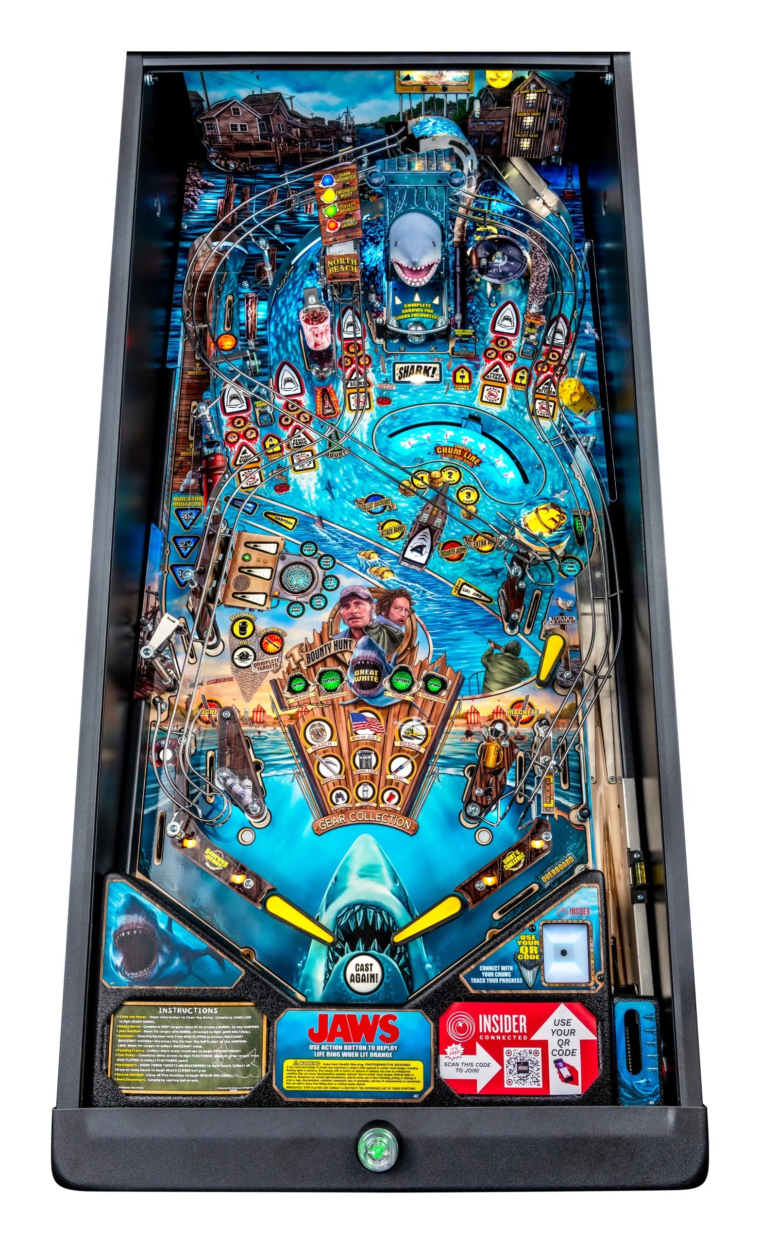 JAWS Pinball Machine Stern Pro Premium LE