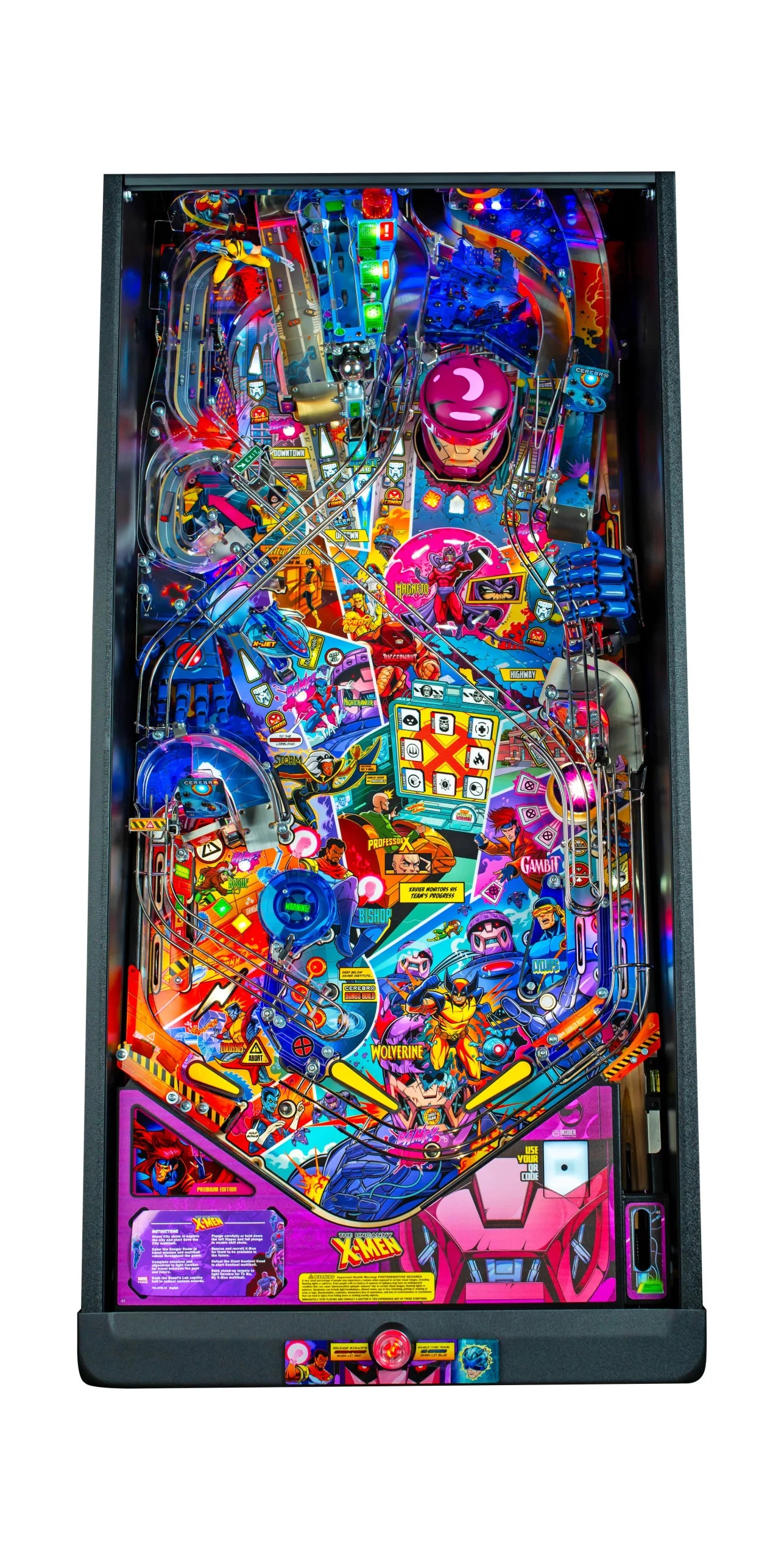 Uncanny X-Men Pinball Machine Stern Pro Premium LE