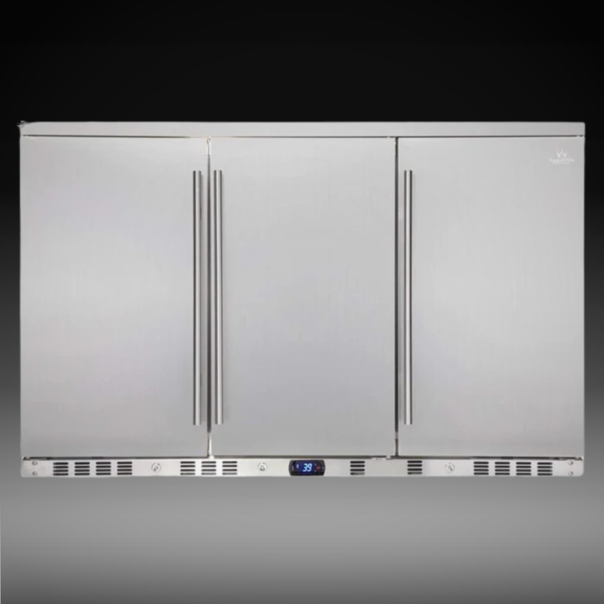 53 Inch Solid 3-Door Outdoor Beverage Drinks Cooler