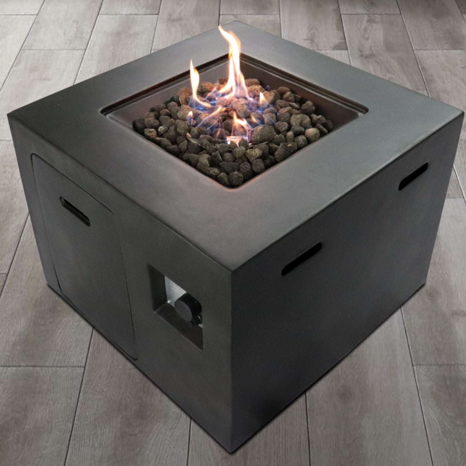 Compact Outdoor Fire Pit 40,000 BTU - Charcoal