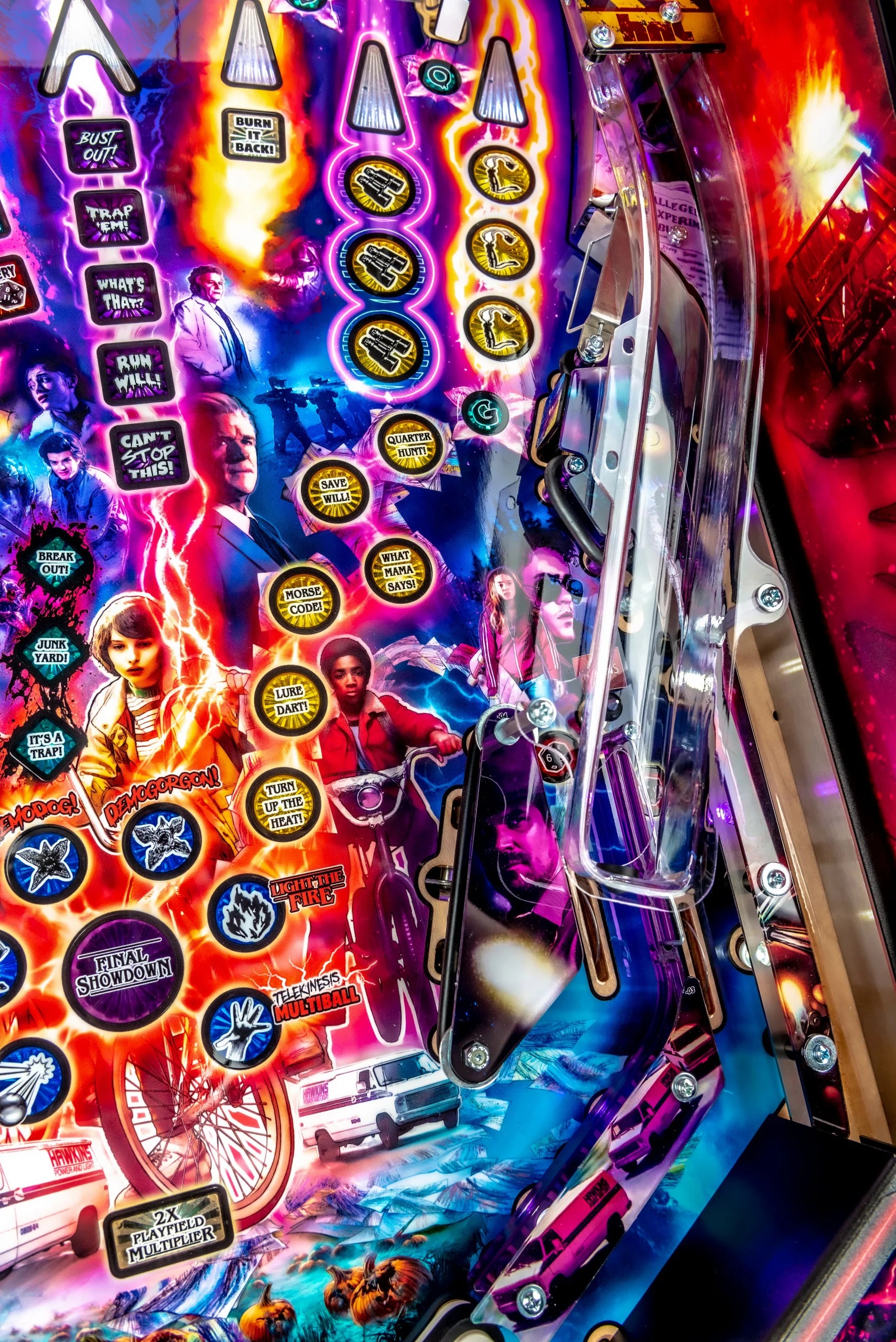 Stranger Things Pinball Machine Stern Pro Premium LE