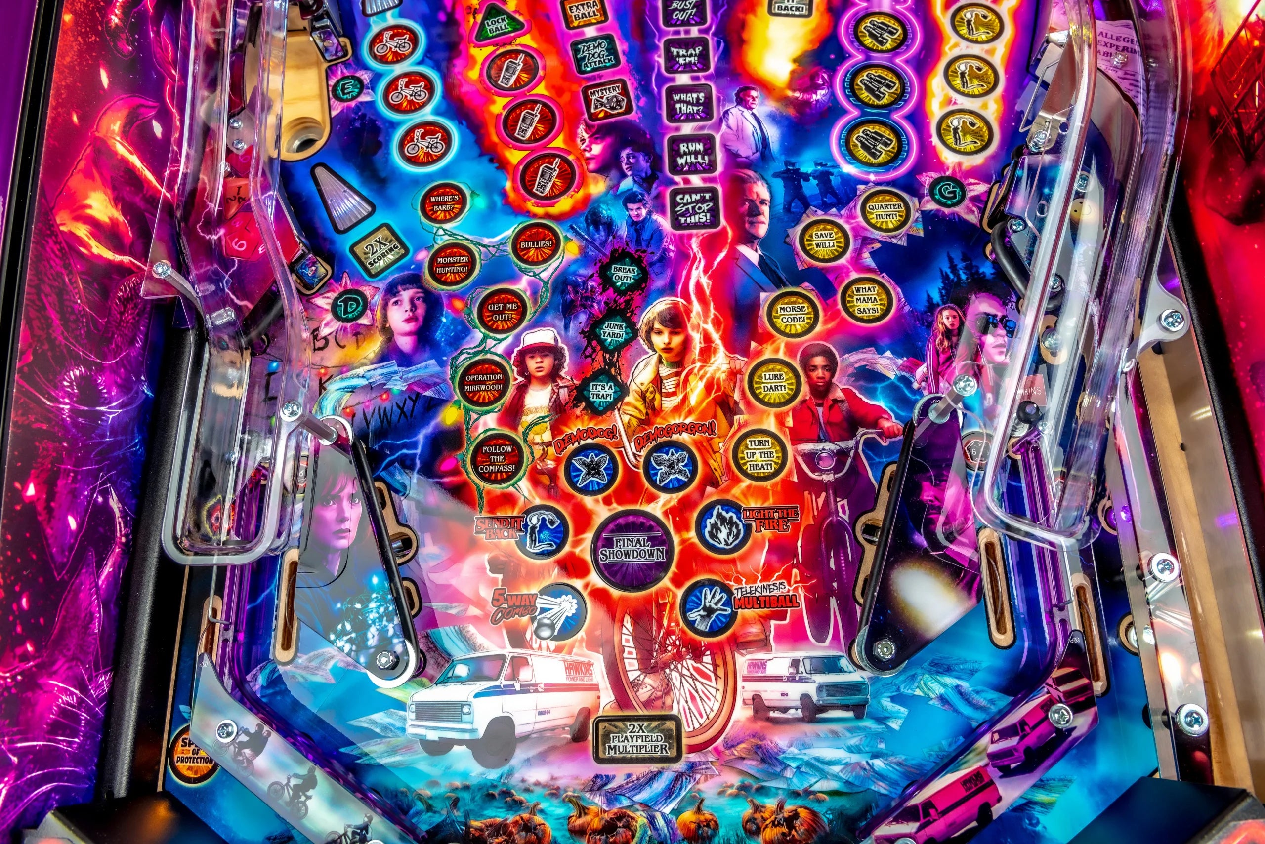 Stranger Things Pinball Machine Stern Pro Premium LE