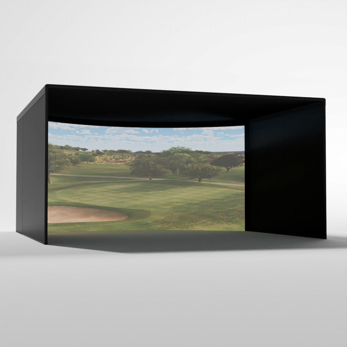 Curved Golf Simulator Enclosure Kit with Impact Screen