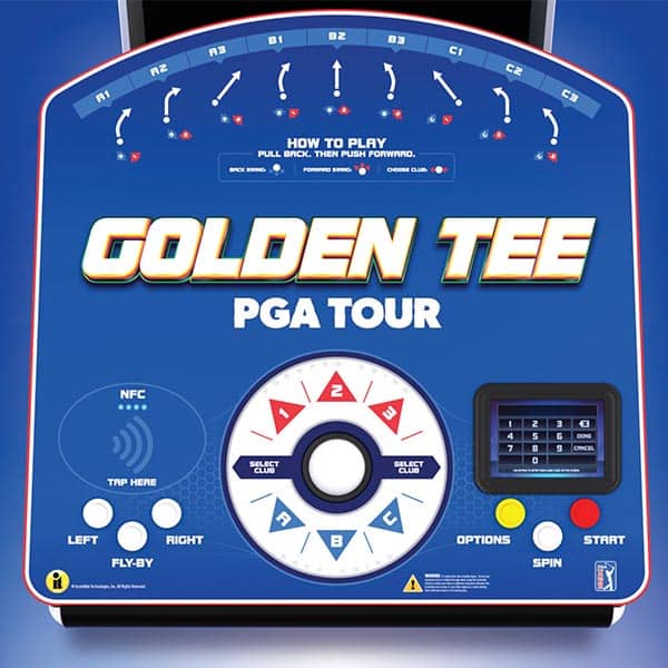 Golden Tee PGA Tour Arcade Golf Machine Deluxe