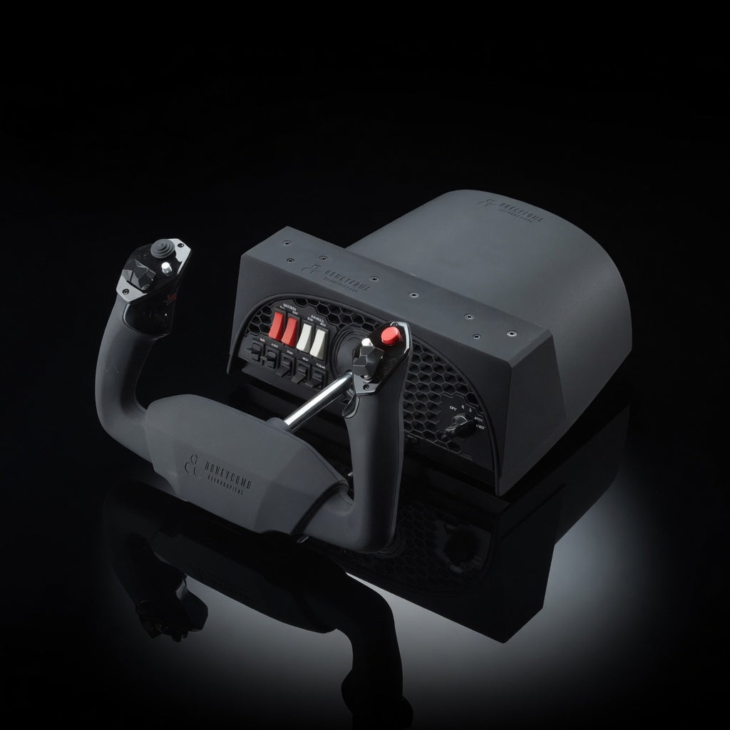 Flight Simulator Starter Set Yoke Throttle Pedals