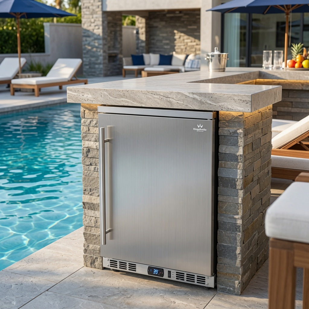 24-Inch Outdoor Beverage Refrigerator