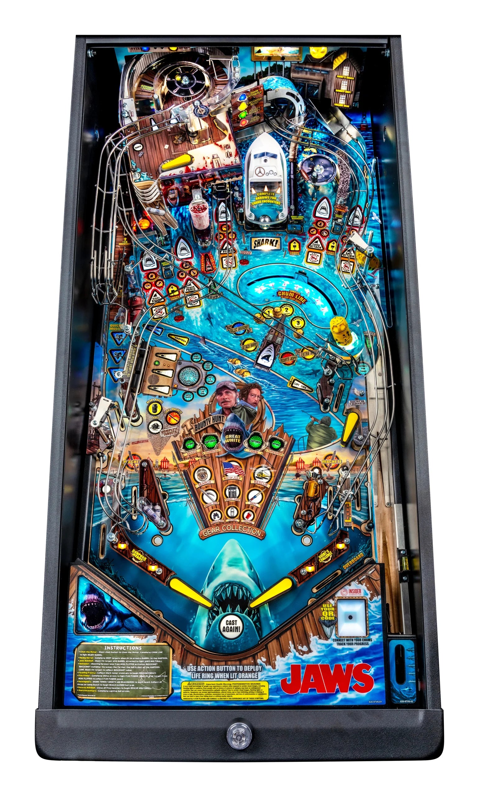 JAWS Pinball Machine Stern Pro Premium LE