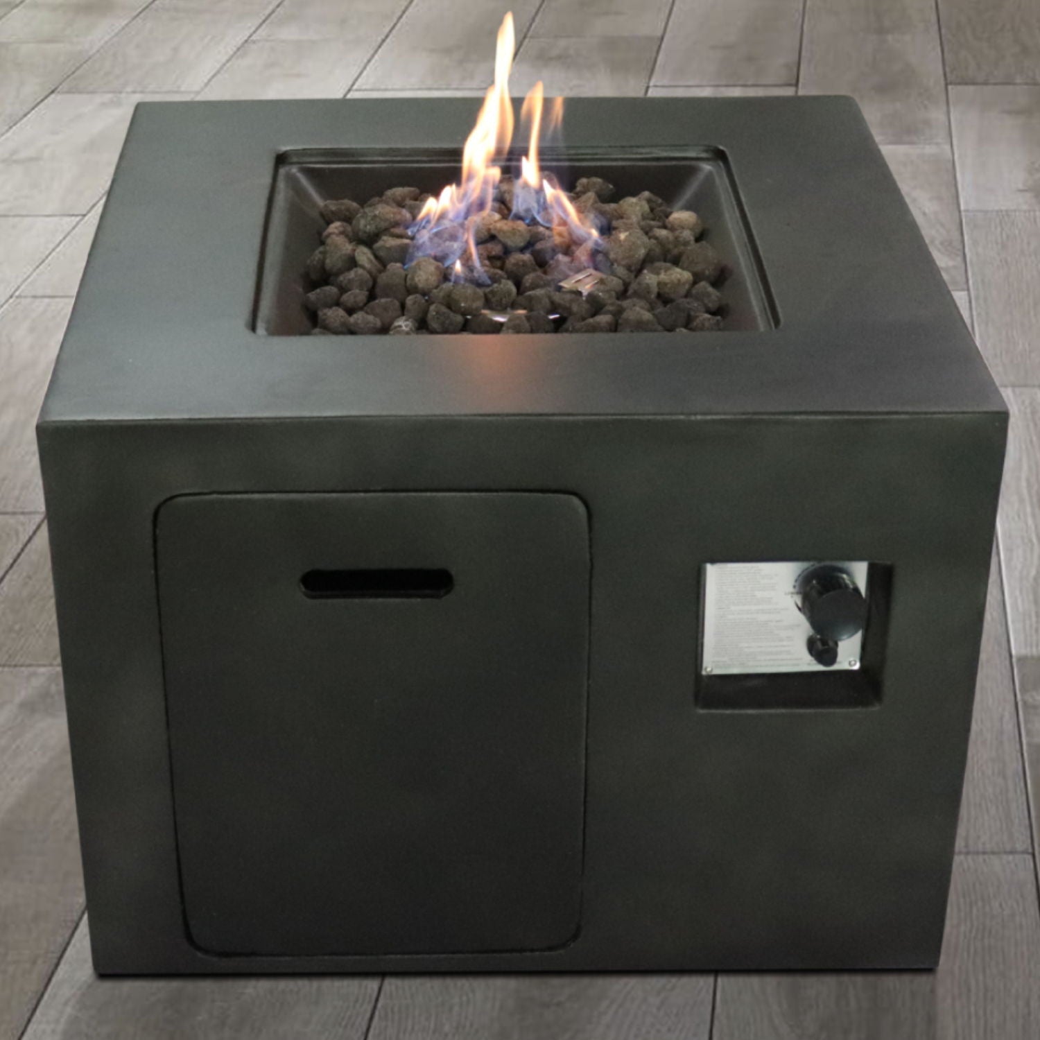Compact Outdoor Fire Pit 40,000 BTU - Charcoal
