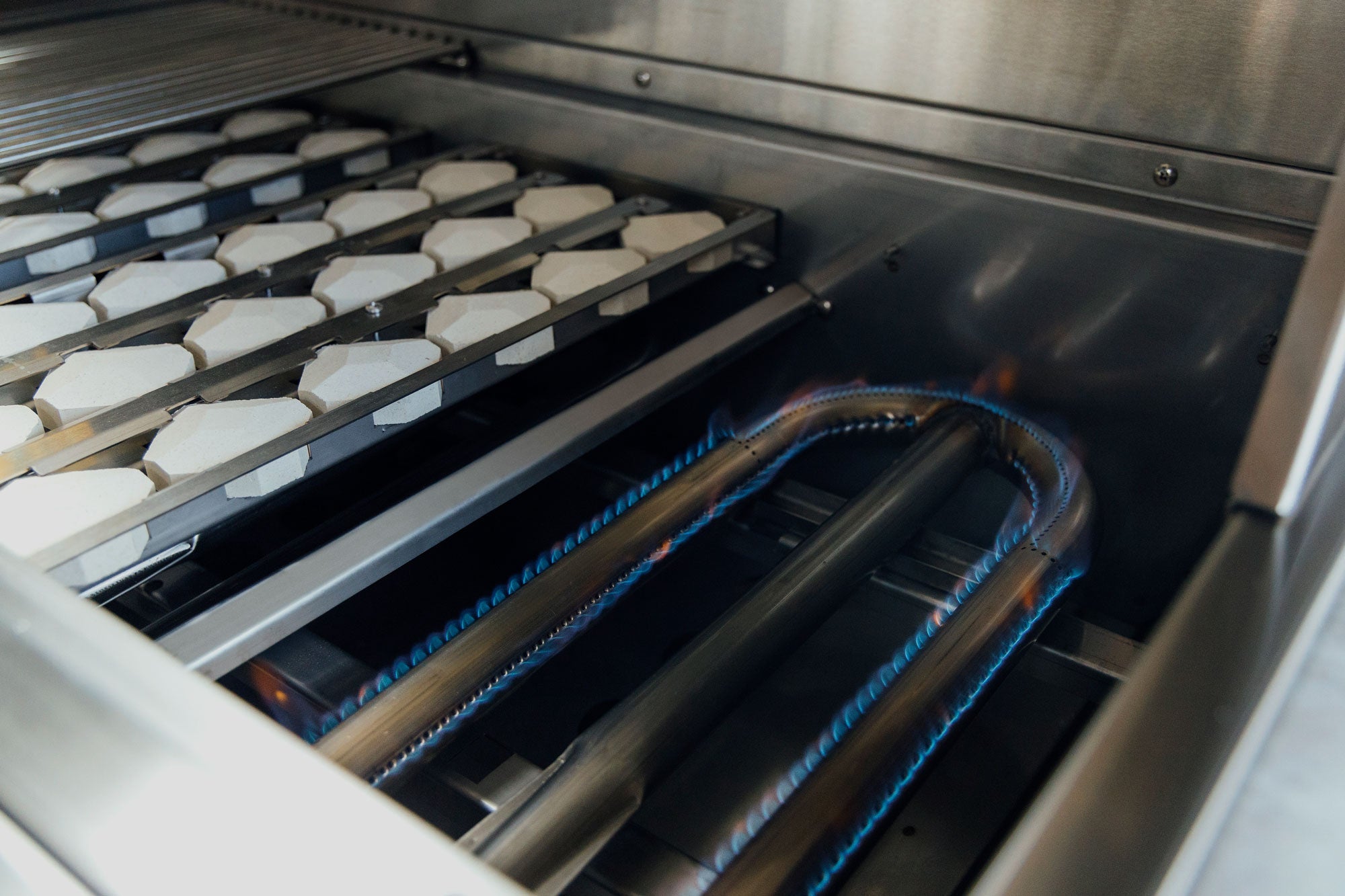 Atlas 42" Built-In Grill, briquette tray system