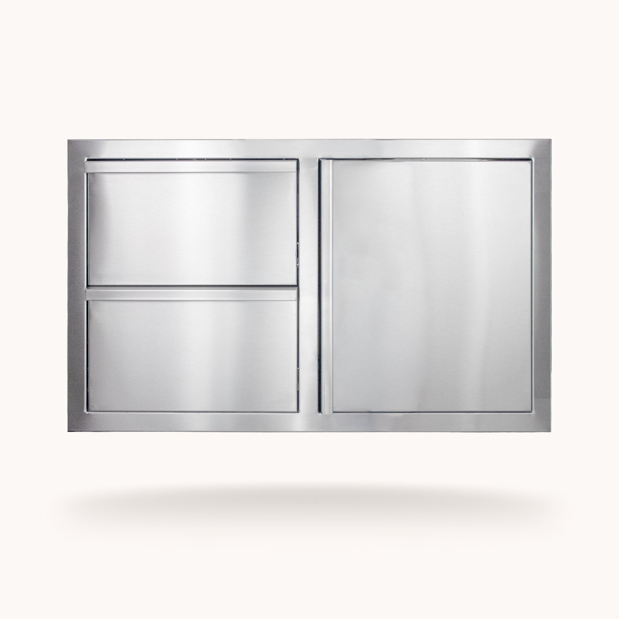 36" Deluxe 2-Drawer with Single Access Door Combo, front view
