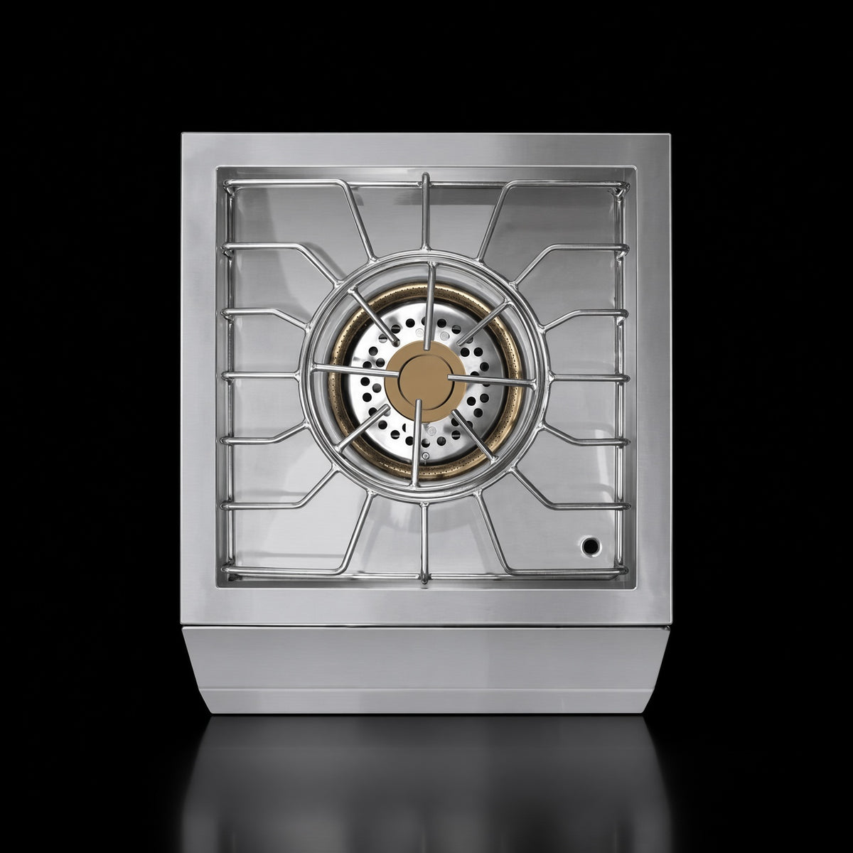 Atlas Power Burner single cooktop grate, close-up detail view showing burner and grate construction