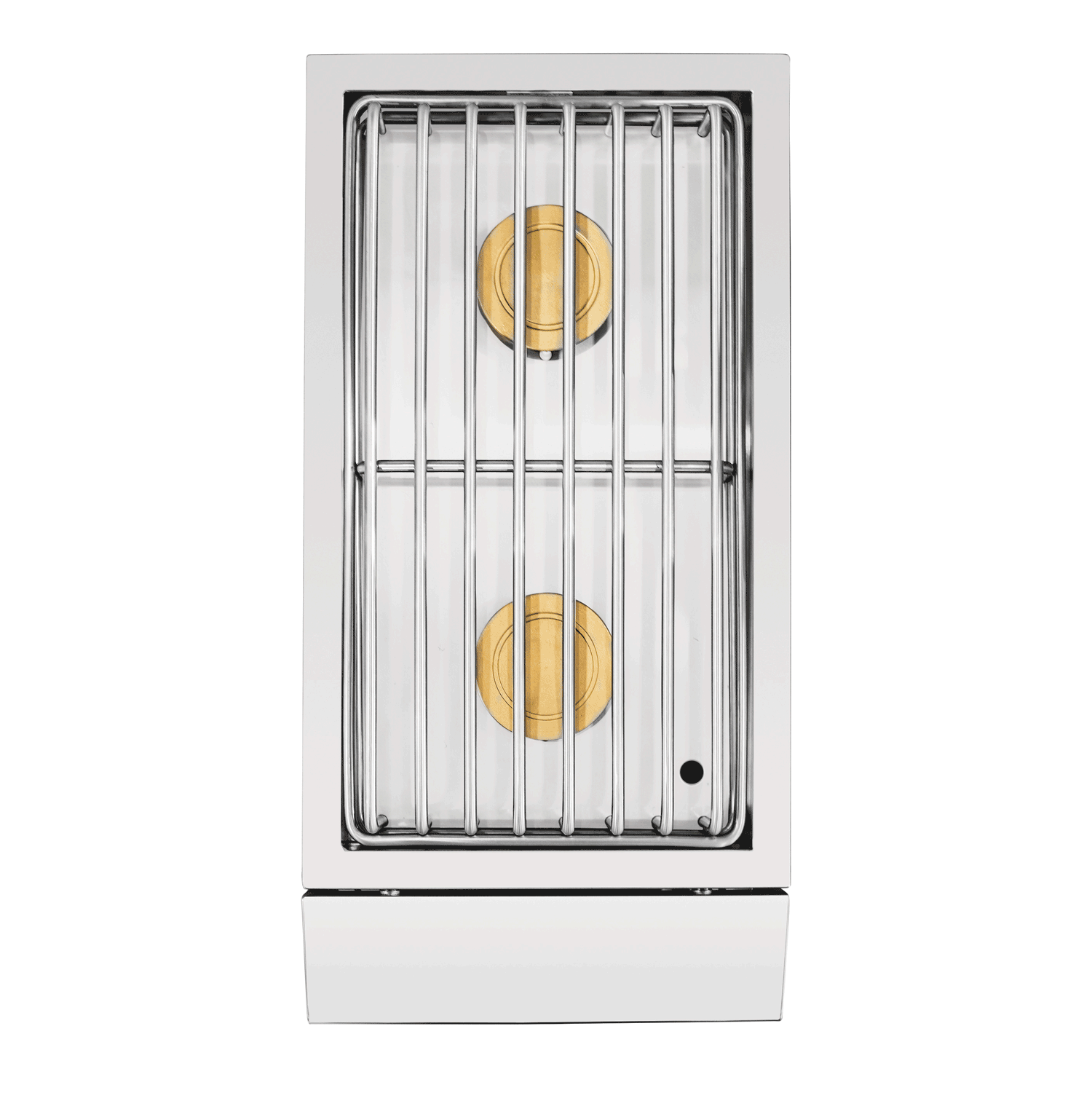 Encore Double Side Burner, top view of dual burners and grates