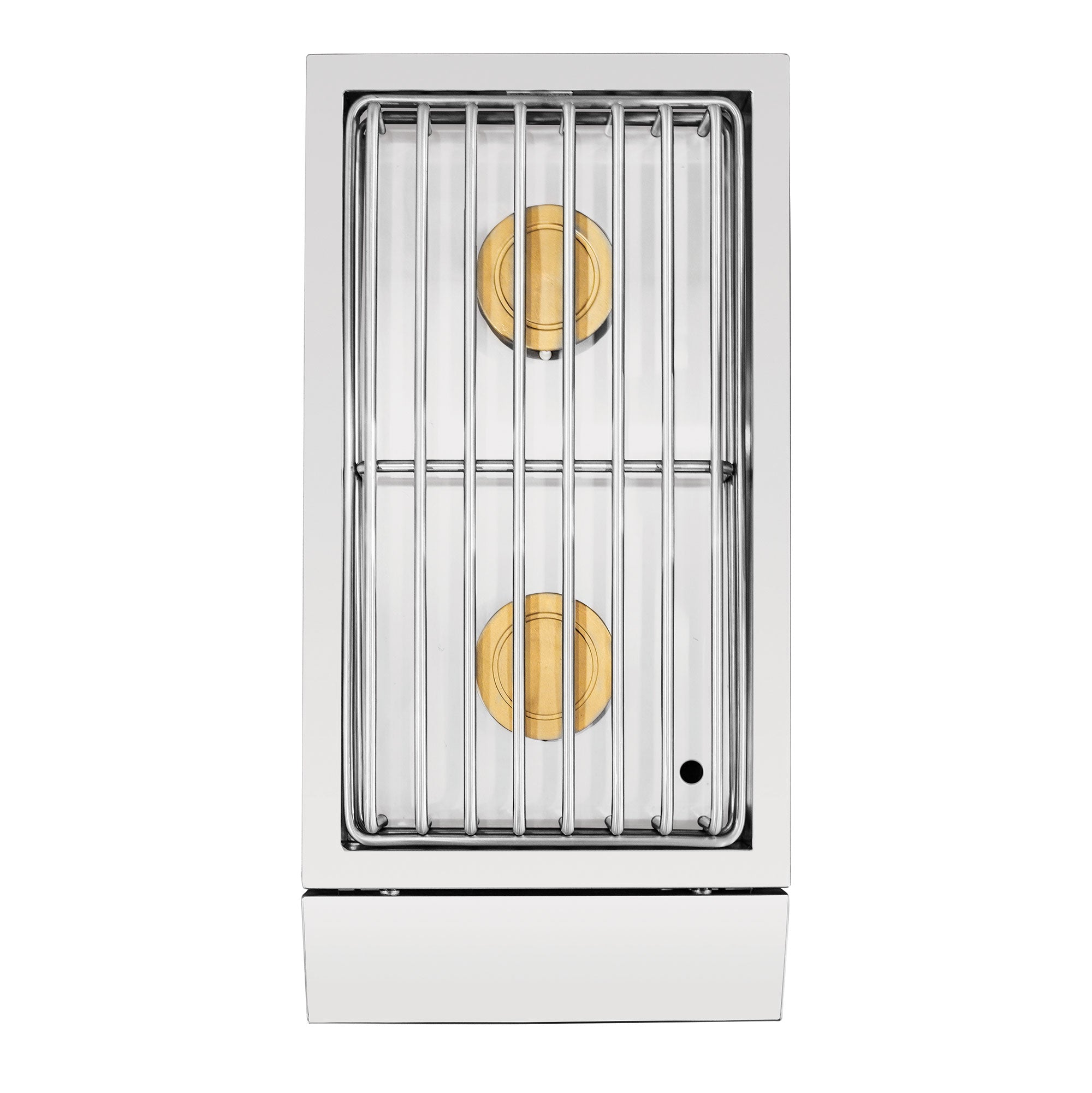 Estate Double Side Burner, close-up of burner beneath cooking grates