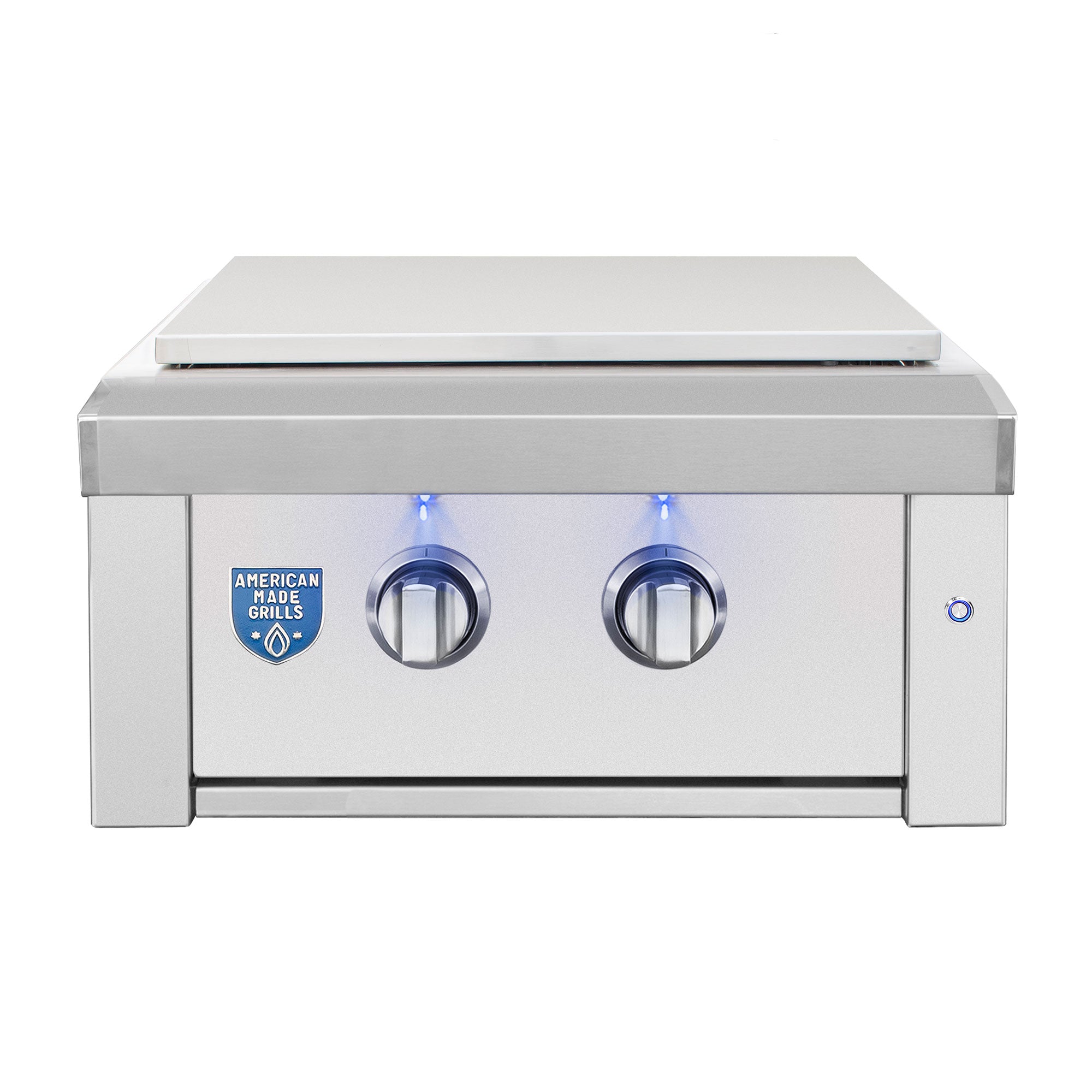Estate Power Burner, closed lid, front view
