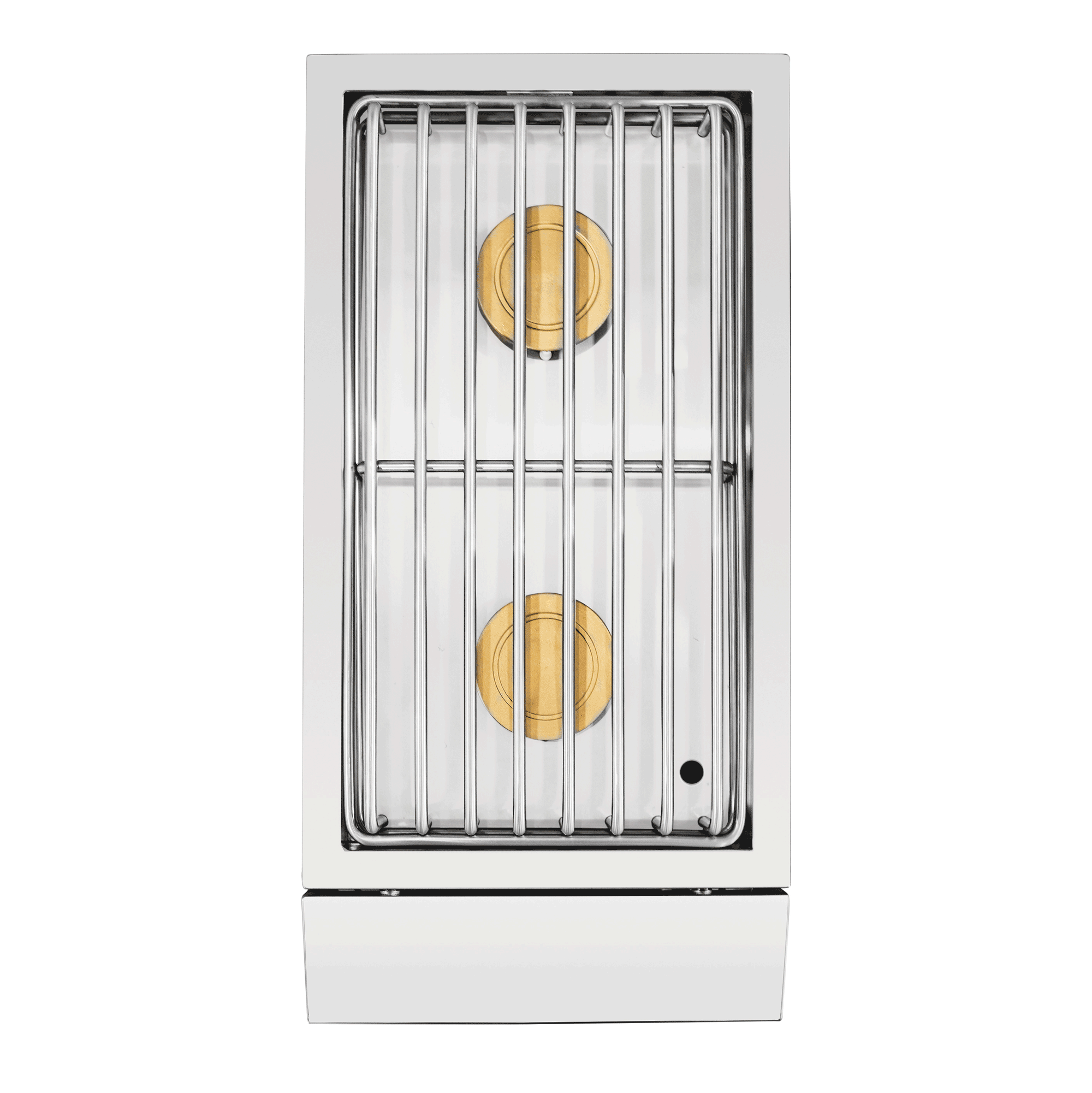 Muscle Double Side Burner, top view of dual burners and grates