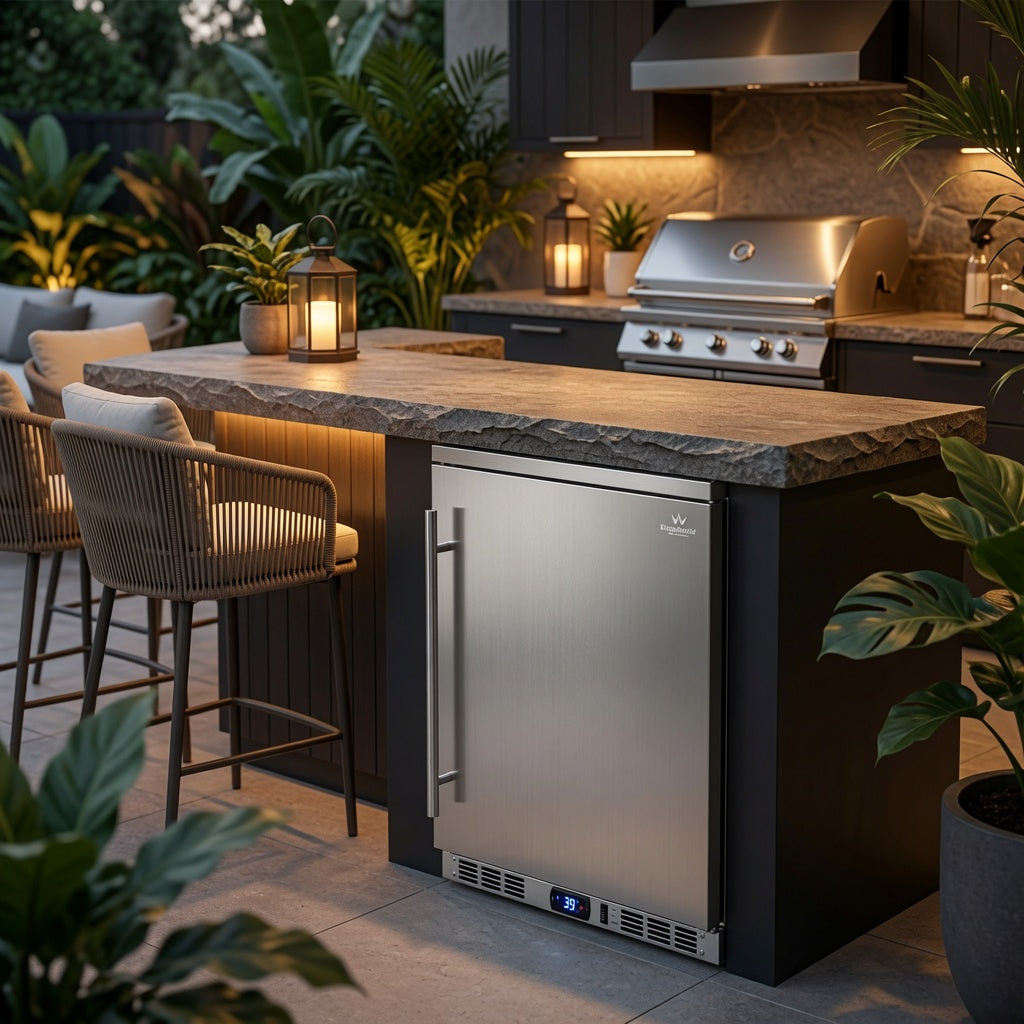 24-Inch Outdoor Beverage Refrigerator