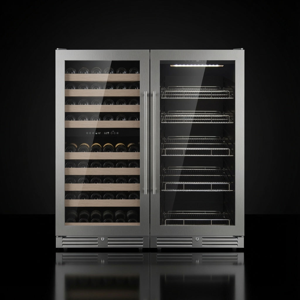 47-Inch Upright Triple-Zone Wine & Beverage Cente