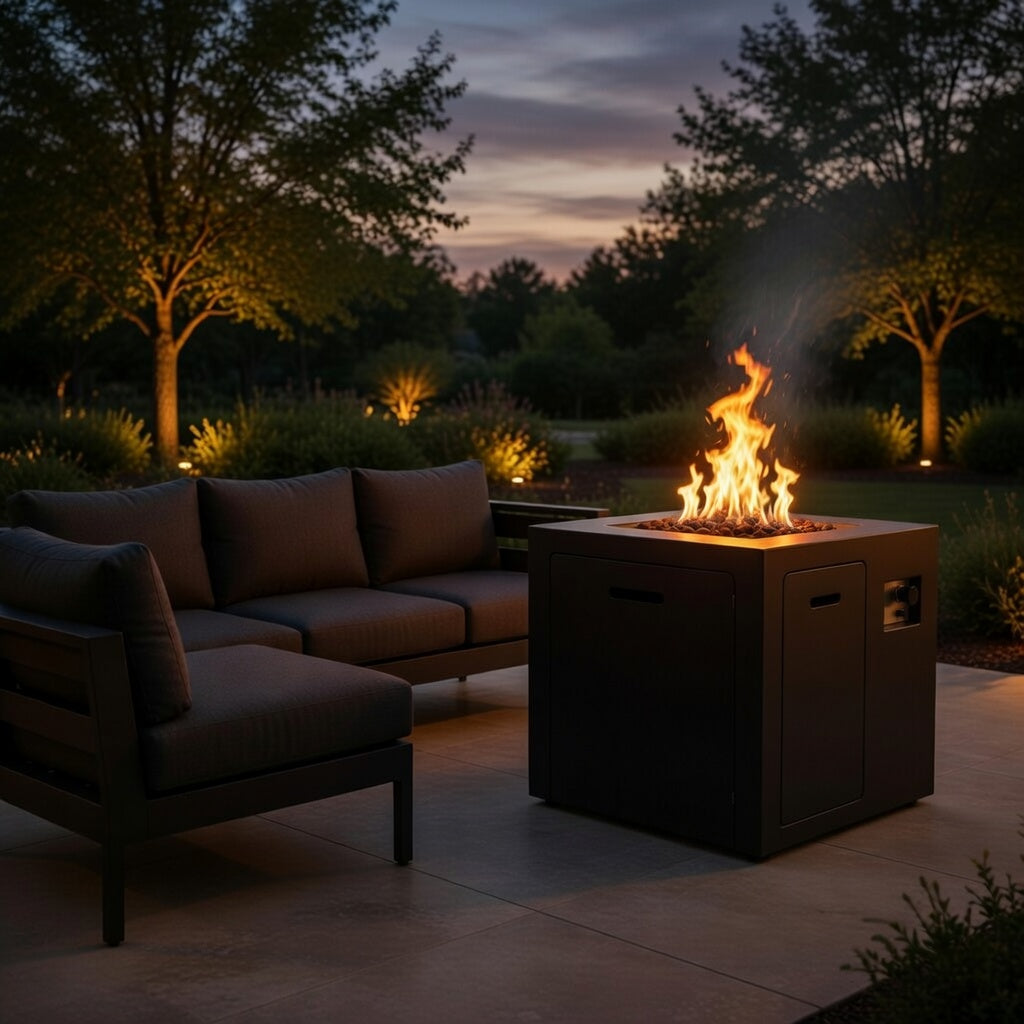 Compact Outdoor Fire Pit 40,000 BTU - Charcoal