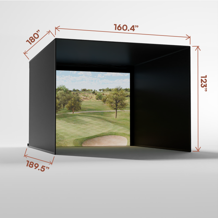 Pro Golf Simulator Enclosure Kit with Impact Screen